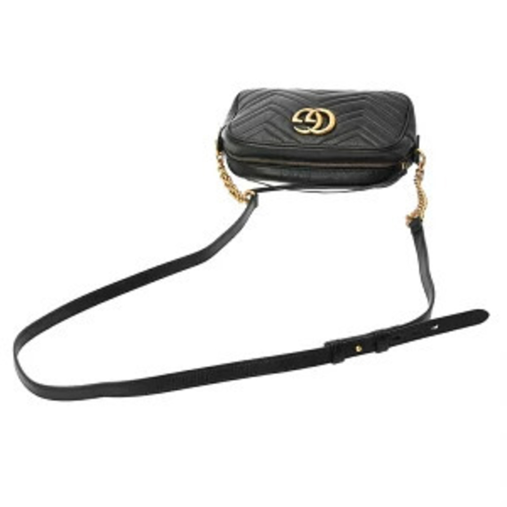 Gucci GG Marmont Camera Bag Black Quilted Leather Shoulder - Picture 3 of 9